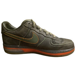Nike Air Force 1 Low Supreme Max Air ’07 Men’s 11 Olive Green Leather AF1